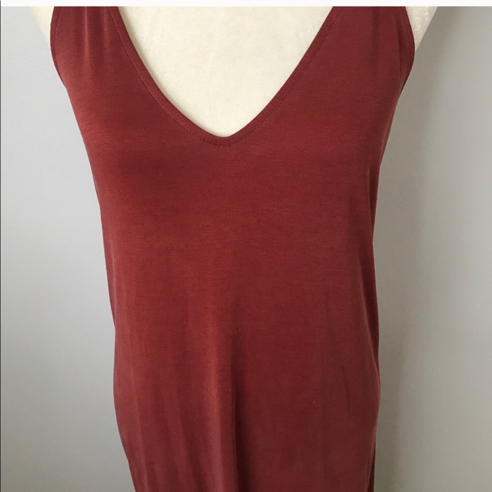 Astr Rust Red Slip Mini Dress - Picture 2 of 7